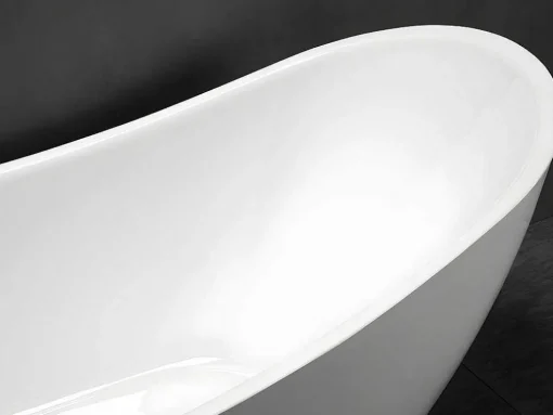 Vrijstaande Badkuip Natalia - Eenpersoons - 220L- 150X75Xh70Cm - Wit