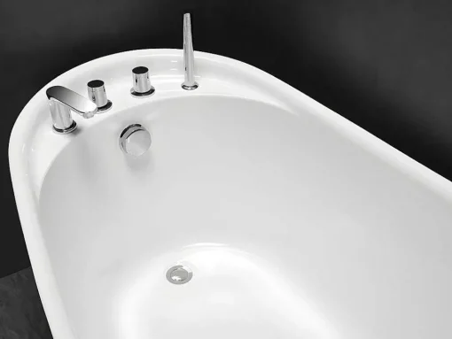 Vrijstaande Badkuip Natalia - Eenpersoons - 220L- 150X75Xh70Cm - Wit