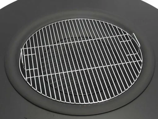 Vuurkorf-Plancha/Grill Met Bergruimte Voor Hout - L120 X B120,5 X H40 Cm - Barcena