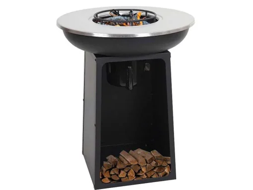 Vuurschaal Met Grillplaat Mcw-K97, O59Cm Zwart