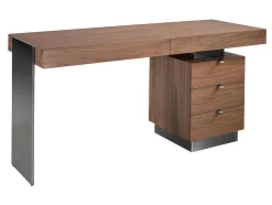 Walnoot En Stalen Bureau 3237 Angel Cerda