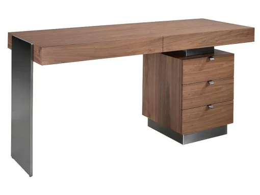 Walnoot En Stalen Bureau 3237 Angel Cerda