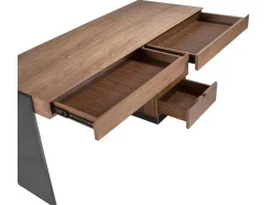 Walnoot En Stalen Bureau 3237 Angel Cerda