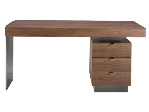 Walnoot En Stalen Bureau 3237 Angel Cerda