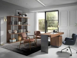 Walnoot En Stalen Bureau 3237 Angel Cerda
