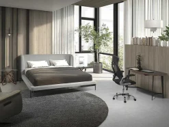 Walnoot En Zwart Getint Glazen Bureau 3137 Angel Cerda