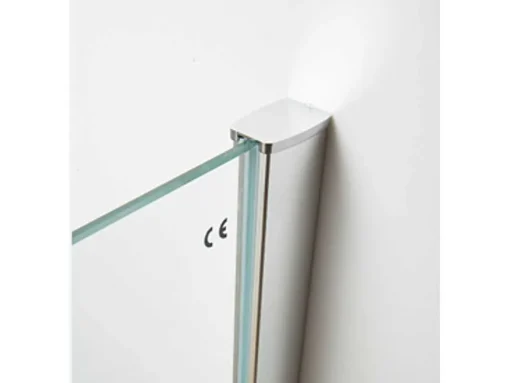 Wand Voor Inloopdouche Laura Van Gezeefdrukt Glas - 120X190 Cm