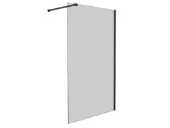 Wand Voor Inloopdouche Malika - 140 X 200 Cm - Grijs Glas