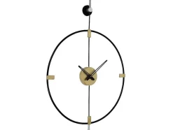 Wandklok Van Metaal - D47 Cm - Zwart - Hamona