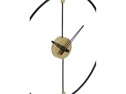 Wandklok Van Metaal - D47 Cm - Zwart - Hamona