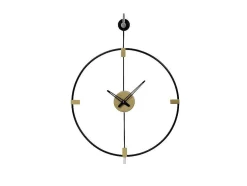 Wandklok Van Metaal - D47 Cm - Zwart - Hamona