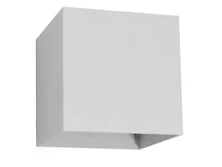 Wandlamp Met Ledverlichting Van Aluminium - D10 Cm X H10 - Wit - Paisley
