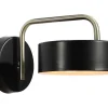 Wandlamp Met Vintage-Stijl Van Metaal - L24 X H14,5 Cm - Zwart En Goud - Otilie
