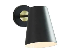 Wandlamp Met Vintage-Stijl Trevis - Ijzer - 14 X 16 X 33 Cm - Zwart