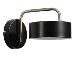 Wandlamp Met Vintage-Stijl Van Metaal - L24 X H14,5 Cm - Zwart En Goud - Otilie