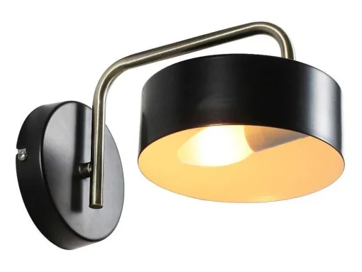 Wandlamp Met Vintage-Stijl Van Metaal - L24 X H14,5 Cm - Zwart En Goud - Otilie