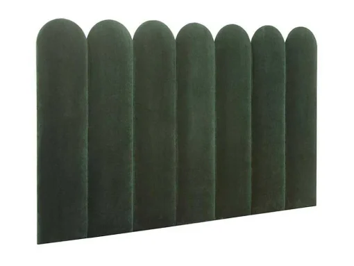 Wandpaneel Voor Hoofdeinde Japi - 210 Cm - Fluweel - Groen - Van Pascal Morabito
