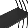 Wandrek Van Metaal - 2 Planken - Zwart - Nacera