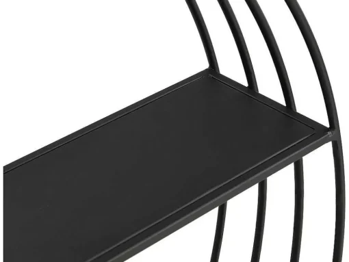 Wandrek Van Metaal - 2 Planken - Zwart - Nacera