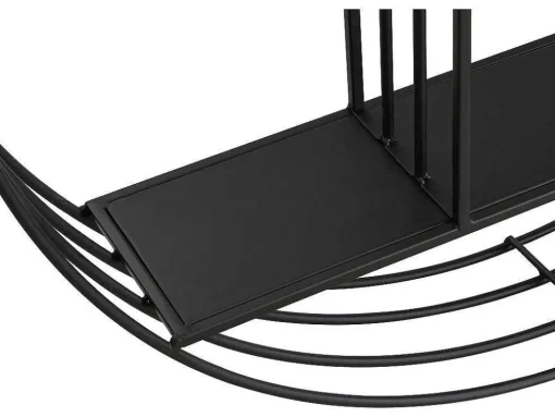 Wandrek Van Metaal - 2 Planken - Zwart - Nacera