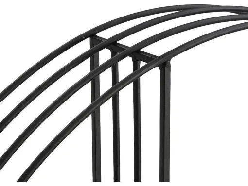 Wandrek Van Metaal - 2 Planken - Zwart - Nacera