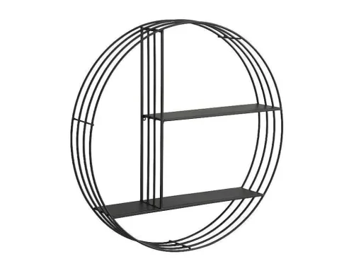 Wandrek Van Metaal - 2 Planken - Zwart - Nacera