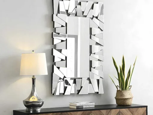 Wandspiegel In Roestvrij Staal - B. 120 X H. 76 Cm - Uyuni
