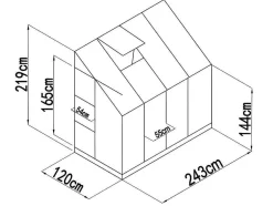 Wandtuinkas Van Polycarbonaat Van 2.9M Zenais