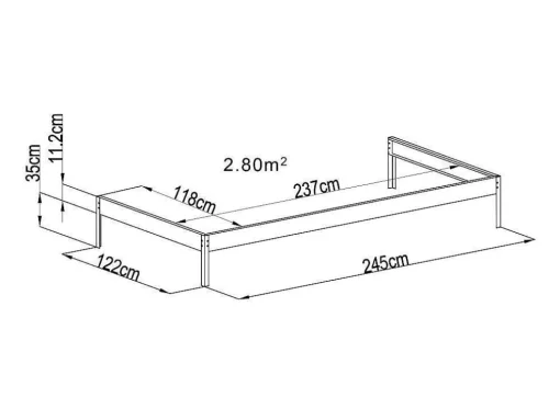 Wandtuinkas Van Polycarbonaat Van 2.9M Zenais