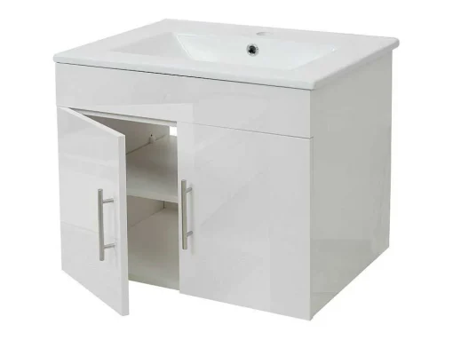 Wastafel + Wastafelmeubel Mcw-D16, Wit