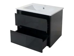 Wastafel + Wastafelmeubel Mcw-B19, Zwart
