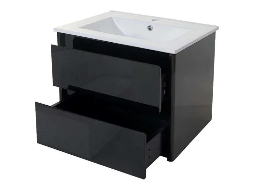 Wastafel + Wastafelmeubel Mcw-B19, Zwart