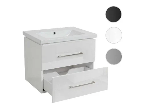 Wastafel + Wastafelmeubel Mcw-D16, Wit