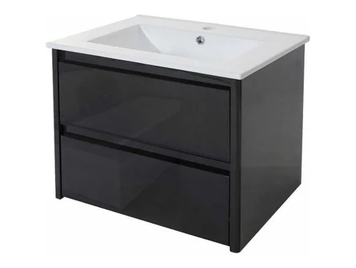 Wastafel + Wastafelmeubel Mcw-B19, Zwart