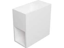 Wastafel Van Solid Surface Met Nis - Wit - 40 Cm - Pumori