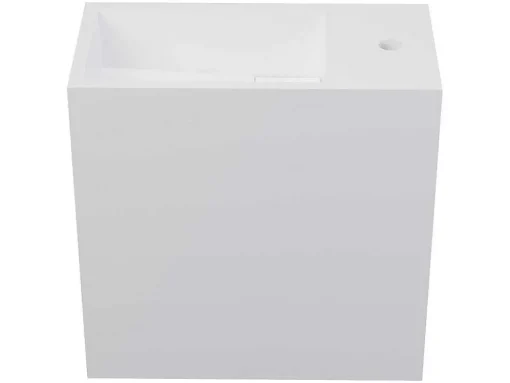 Wastafel Van Solid Surface Met Nis - Wit - 40 Cm - Pumori
