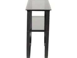Wavy Sidetable Met Plank 34X117 Cm Zwart.