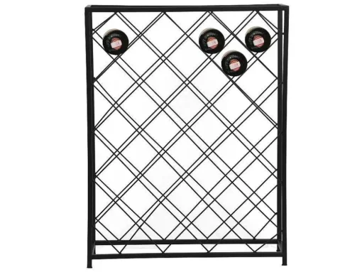 Wijnfleshouder Voor 32 Flessen - L55 X H71 Cm - Metaal - Zwart - Bolinar