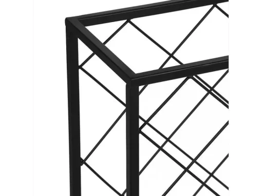 Wijnfleshouder Voor 32 Flessen - L55 X H71 Cm - Metaal - Zwart - Bolinar