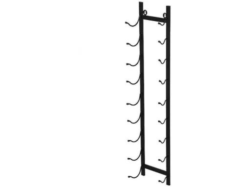 Wijnfleshouder Voor 9 Flessen - L19 X H92 Cm - Metaal - Zwart - Routal