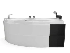 Wit Asymmetrisch Bubbelbad - 1 Plaats - 150 X 100 Cm - Hoek Rechts - Tabana
