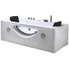 Wit Hydromassagebad Chromotherapie 180 X 90 Cm 16 Jets Eden