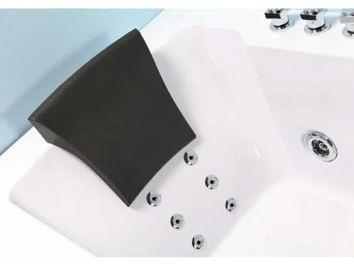 Wit Hydromassagebad Chromotherapie 180 X 90 Cm 16 Jets Eden