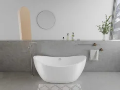 Wit Vrijstaand Designbad - 225 Liter - 170 X 83 X 77 Cm - Alda