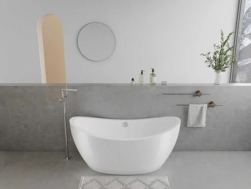 Wit Vrijstaand Designbad - 225 Liter - 170 X 83 X 77 Cm - Alda