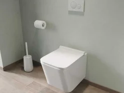 Witte Hang-Wc Van Keramiek Zonder Rand - Clemona
