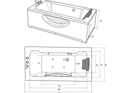 Witte Hottub 170 X 90 Cm 11 Jets Freesia