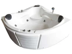 Witte Hottub 150 X 150 Cm Voor 2 Personen 6 Jets Anemoon