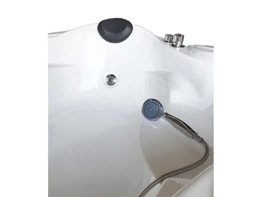 Witte Hottub 150 X 150 Cm Voor 2 Personen 6 Jets Anemoon