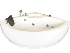 Witte Hottub 135 X 135 Cm Voor 2 Personen 9 Jets Briony